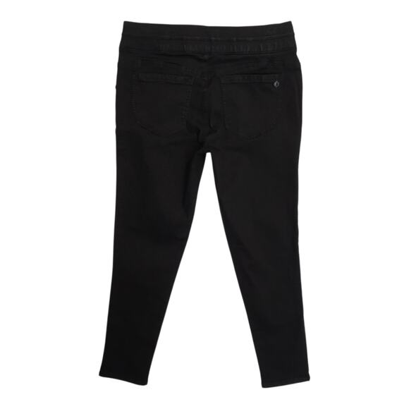 Democracy Ab Solution Jeans Womens Size 10 Black Pull On Glider Ankle Length NWT - Picture 2 of 13
